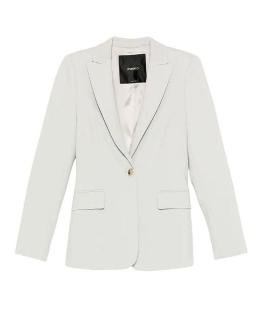 Pinko White 'New Signum' Jacket