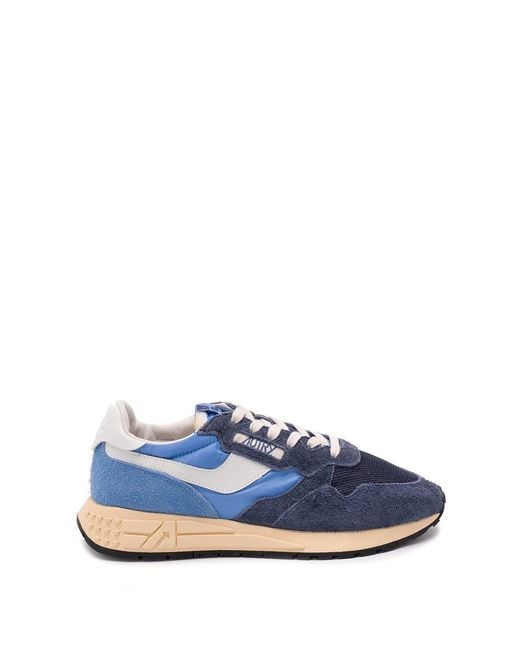 Autry Blue 'Reelwind Low' Sneakers for men