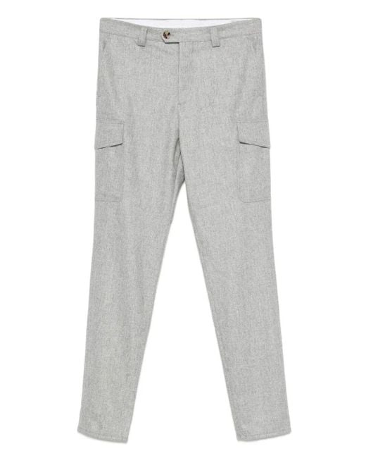 Brunello Cucinelli Gray Pants for men