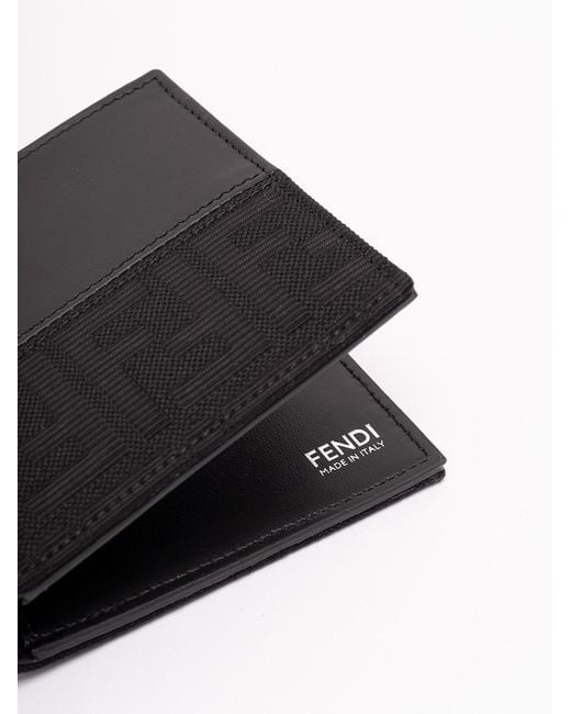 Fendi Black Wallet Bi-Fold for men