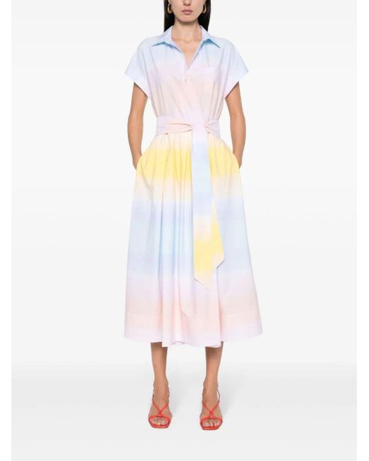 `Etrelle 90` Midi Dress di Sara Roka in White
