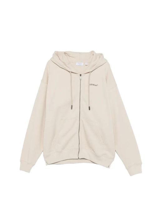 Off-White c/o Virgil Abloh White 'Half Arrow Skate' Zip Hoodie for men