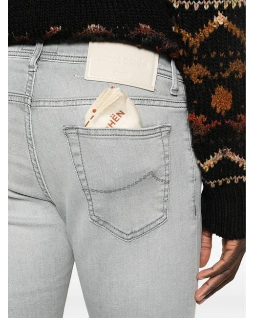 Jacob Cohen Gray Nick Button Denim Jeans for men