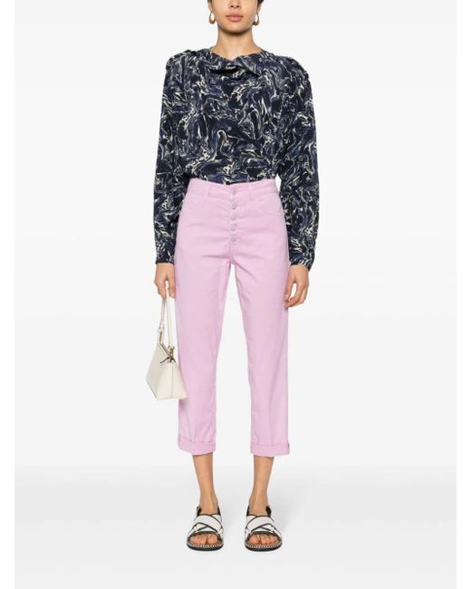 `Koons Gioiello` 5-Pocket Jeans di Dondup in Pink