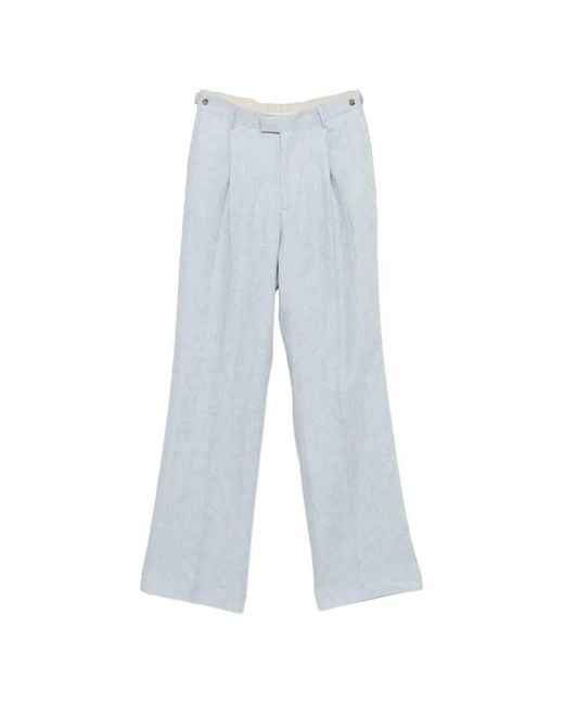 Berwich White High-Waisted Pants