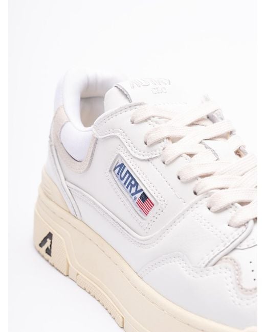 Autry White `Clc Low` Sneakers for men