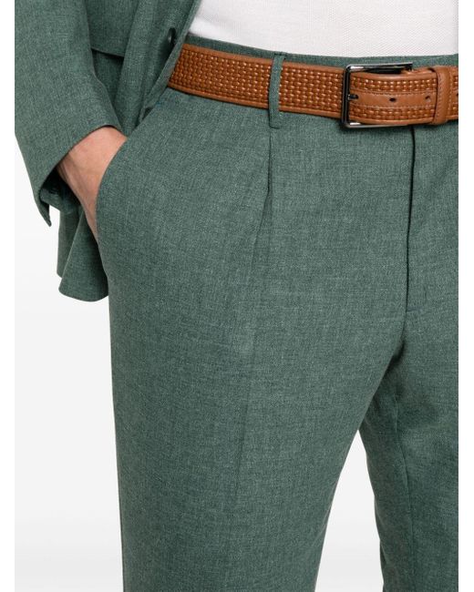 Tagliatore Green Single-breasted Suit for men