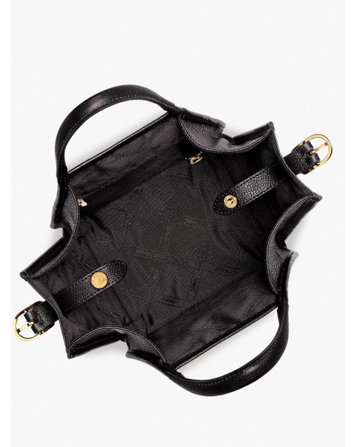 Longchamp Black `Le Foulonné` Small Handbag
