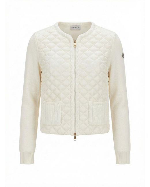 Moncler White Cardigan