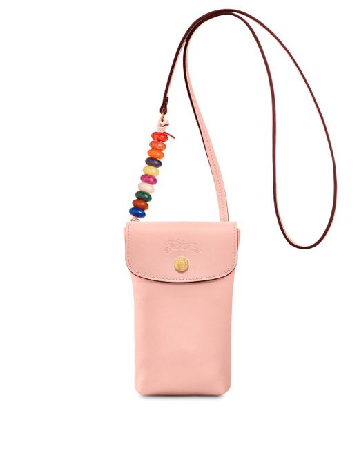 Longchamp Pink `Le Pliage Grigri` Phone Case