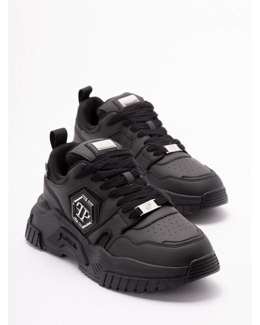 New 'Predator' Sneakers 'Pp Hexagon' di Philipp Plein in Black da Uomo