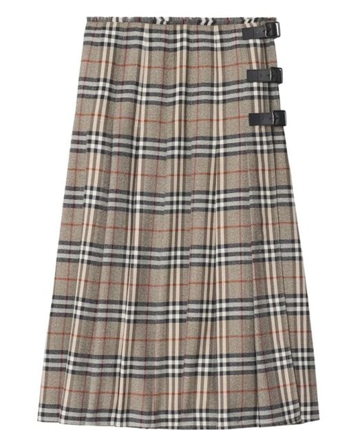 Burberry Gray Skirt