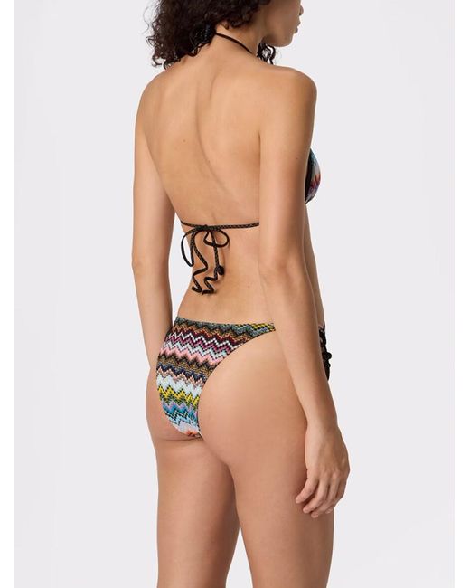 Missoni Metallic Zigzag Pattern Bikini