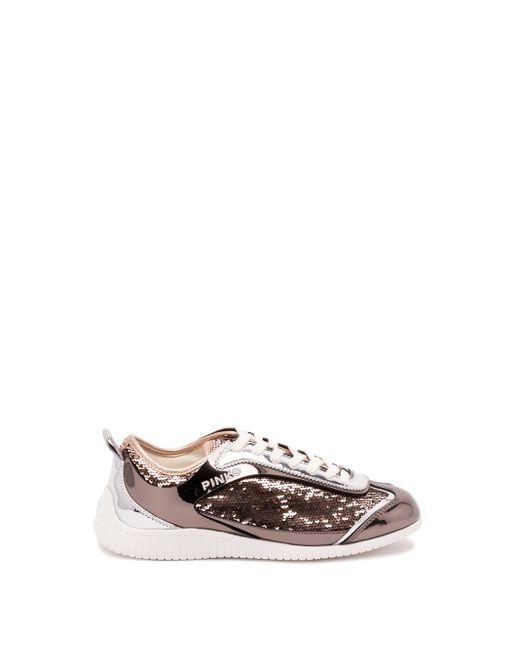 Pinko White 'Reby 10' Sneakers