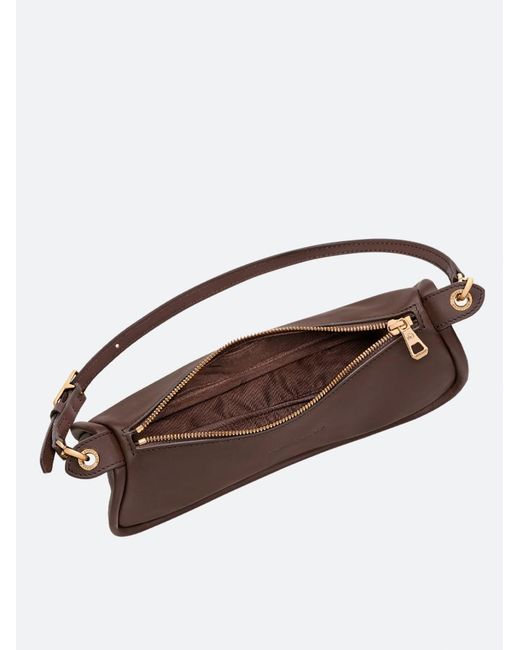 Longchamp Brown 'Looong' Small Shoulder Bag