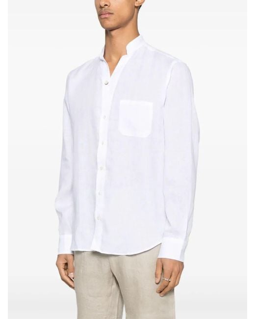 Sease White 'Fish Tail' Shirt for men