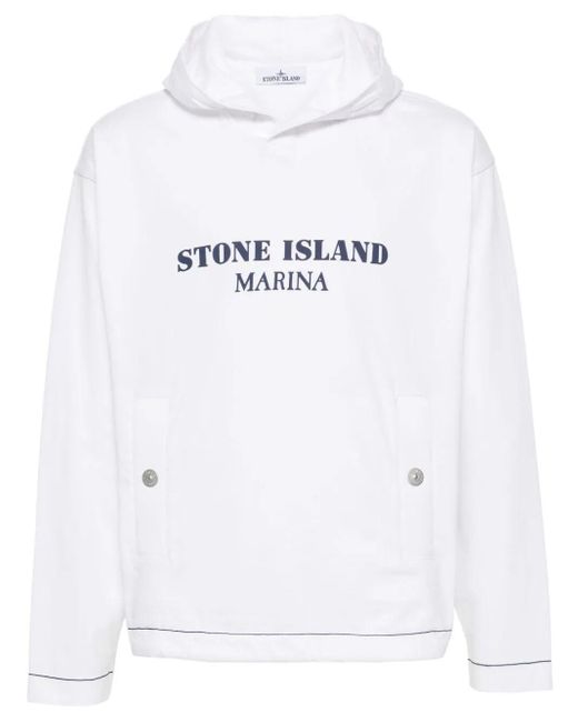 Stone Island White Sweatshirt for men