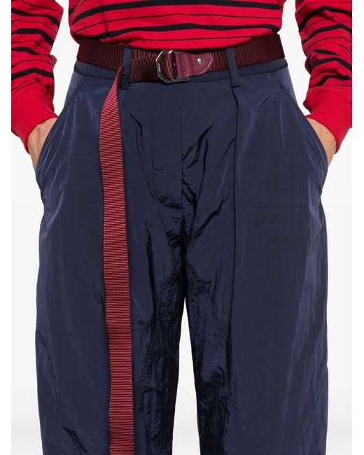 Pinko Blue Pavlova Belt-loop Trousers