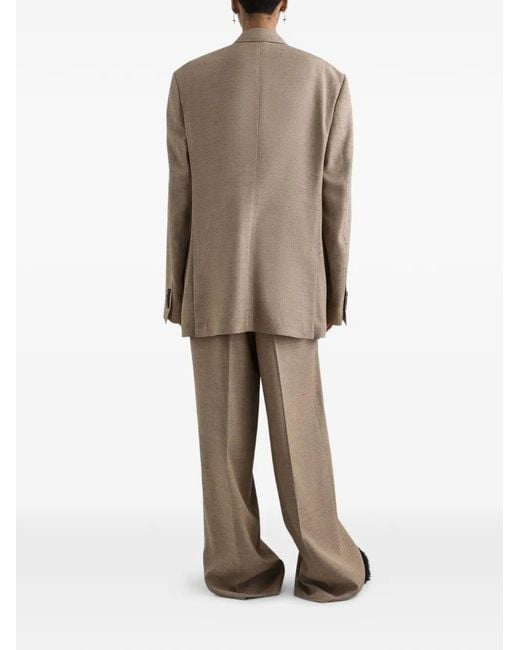 Dolce & Gabbana Natural Sicilia Tweed Double Breasted Jacket