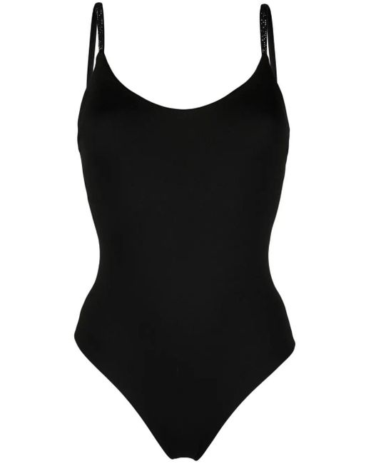 Fisico Black One-Piece Swimsuit