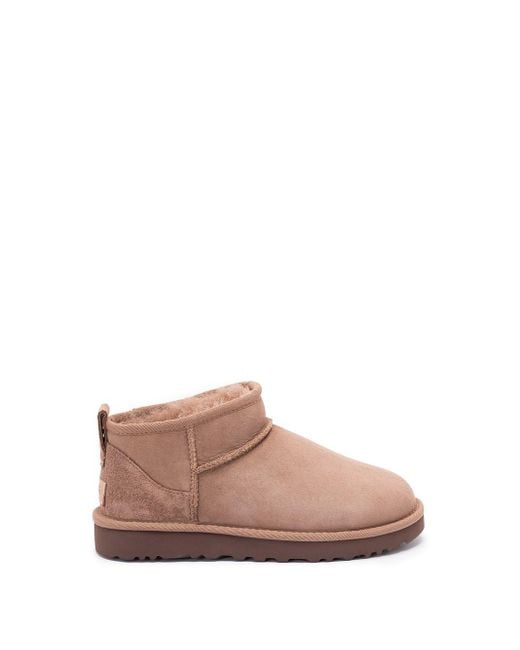 Ugg Pink 'Classic Ultra Mini' Boots