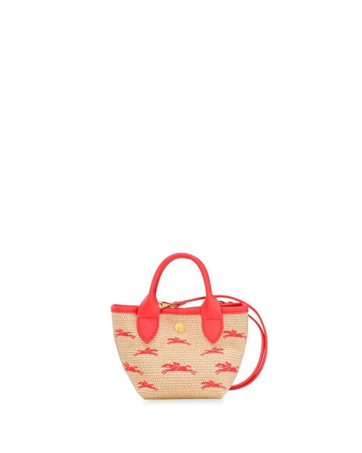 Longchamp Pink `le Panier Pliage` Extra Small Handbag