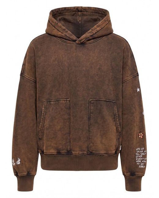 Inspired By A True Story Brown Hooded Sweatshirt Double Pocket