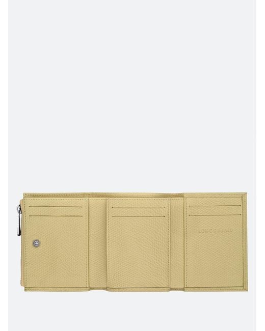 Longchamp Natural 'Le Roseau' Compact Wallet