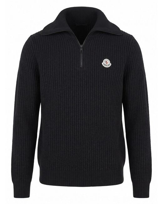 Moncler Blue Turtle Neck Sweater for men