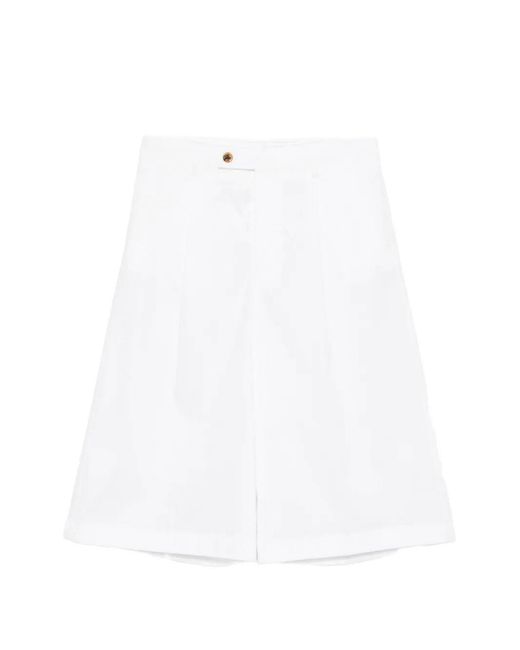 Berwich White Shorts