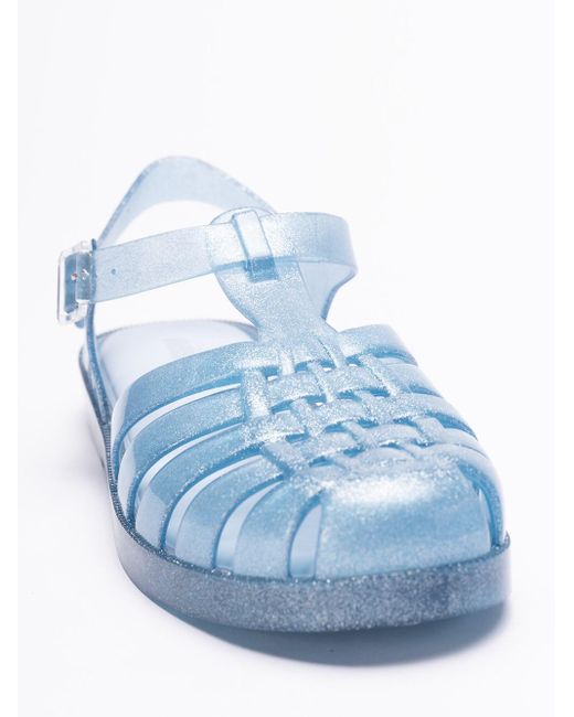 Melissa Blue `Possession Shiny` Sandals