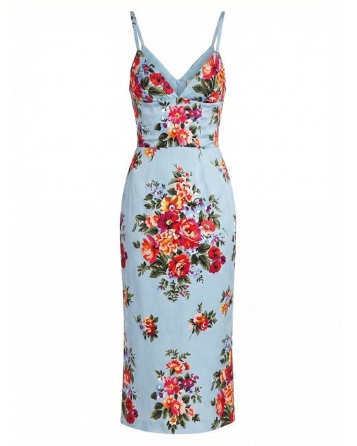 Dolce & Gabbana White Dolce & Gabbana Midi Dress