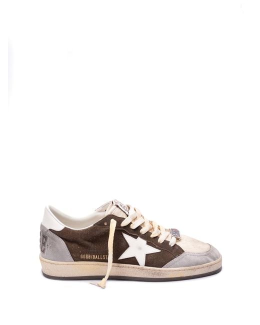 Golden Goose Deluxe Brand White `Ball Star` Sneakers for men