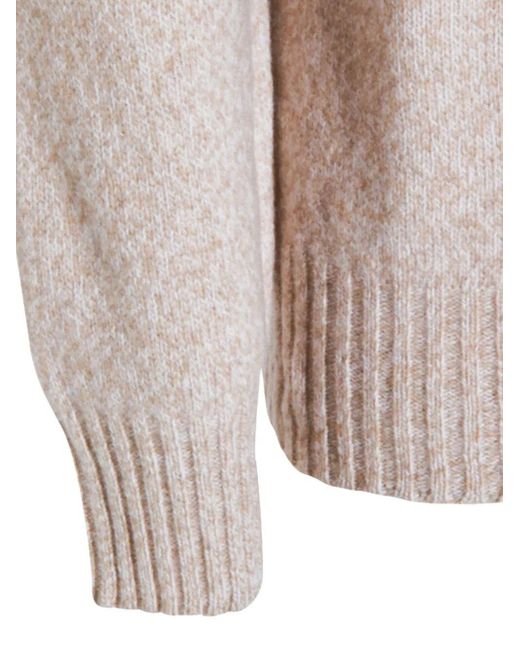 Altea Natural Long Sleeve Turtle-Neck Sweater for men
