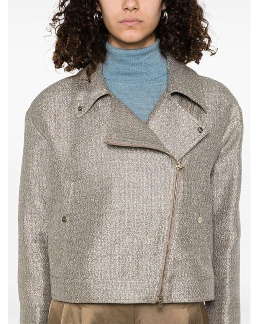 Biker Jacket di Herno in Natural