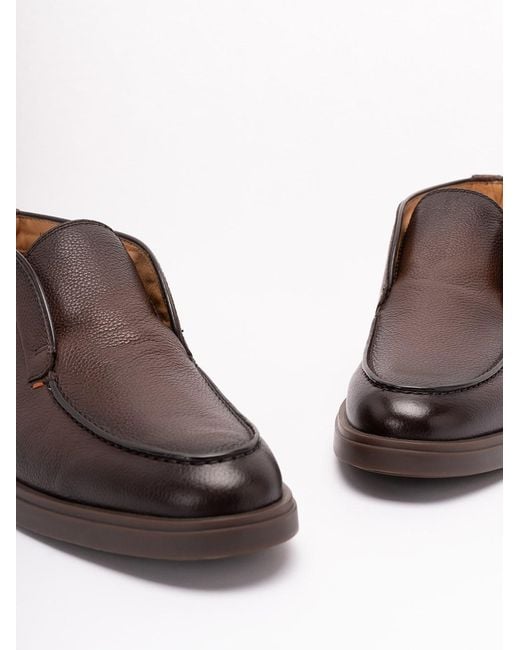 Santoni Brown 'Dragon' Lace Up for men
