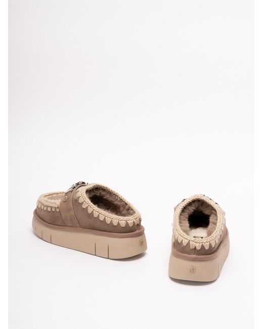 Mou Brown 'Bounce Clog Metal Logo'