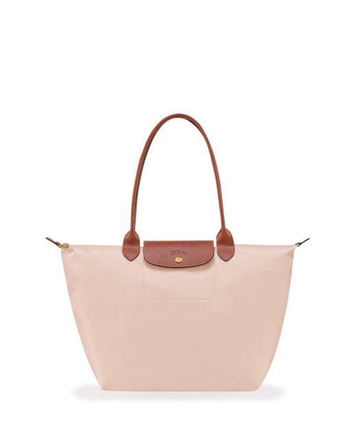 Longchamp Pink `le Pliage Original` Large Shopping Bag
