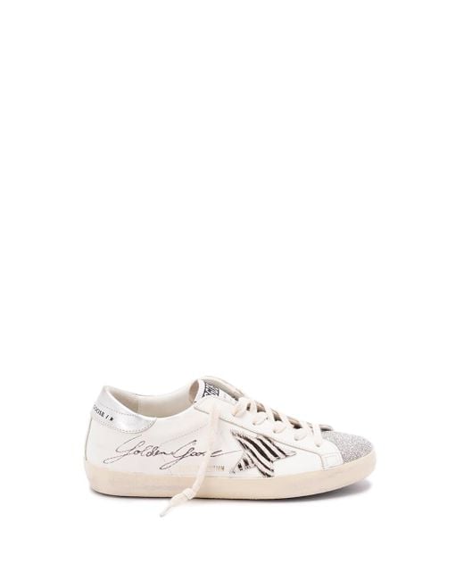 Golden Goose Deluxe Brand White 'Super-Star' Sneakers