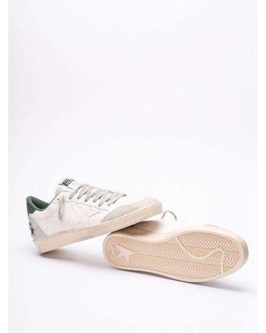 Golden Goose Deluxe Brand White `Ball Star` Sneakers for men