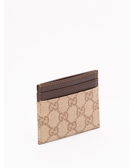 Gucci Natural 'Gg Core' Card Case for men
