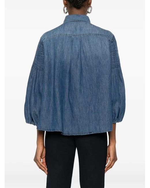Pinko Blue Denim Blouse