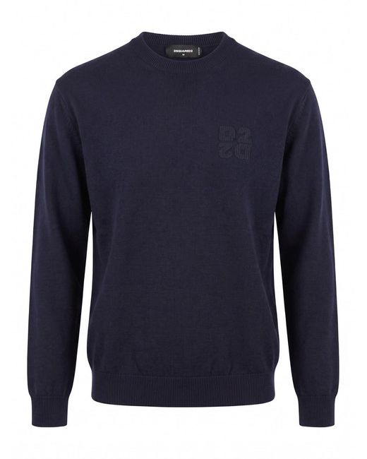 DSquared² Blue Turtle Neck Sweater for men