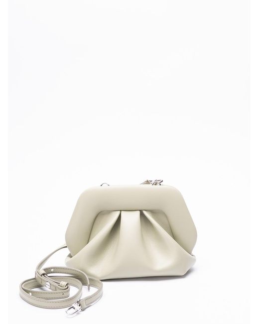 `Gea Vegan Fabric` Clutch Bag di THEMOIRÈ in White