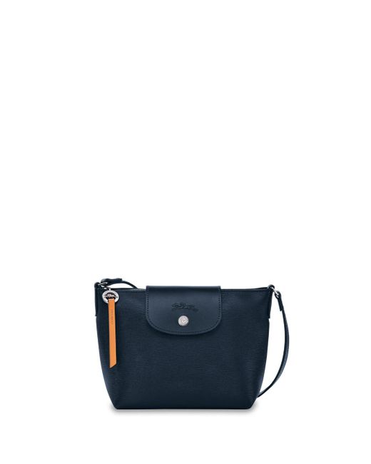 Longchamp Blue `le Pliage City` Extra Small Crossbody Bag