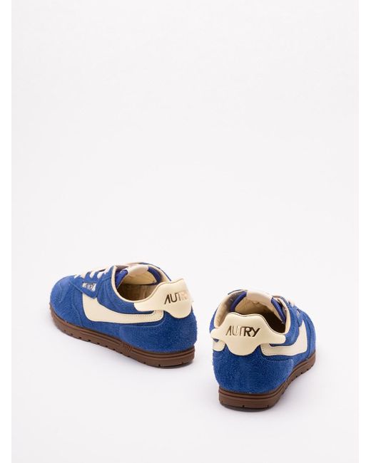 Autry Blue 'Windspin' Low-Top Sneakers for men