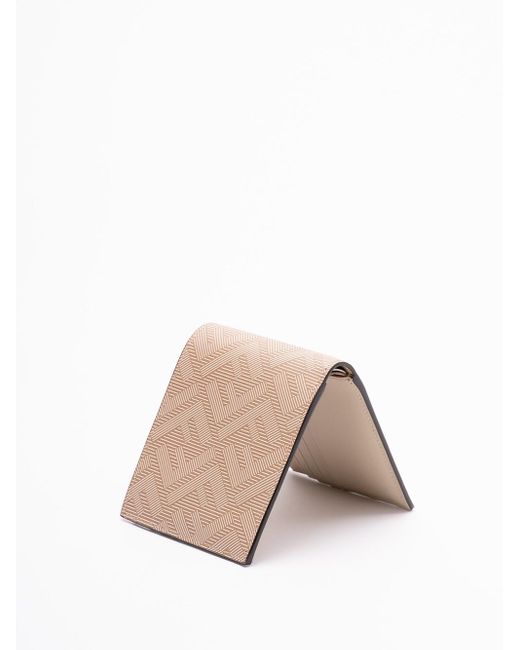 Fendi Natural 'Ff' Bi-Fold Wallet for men