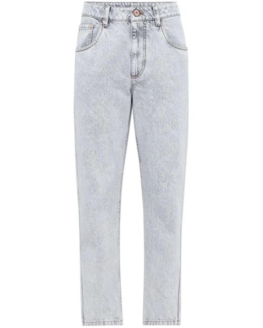 Straight Pants di Brunello Cucinelli in Gray