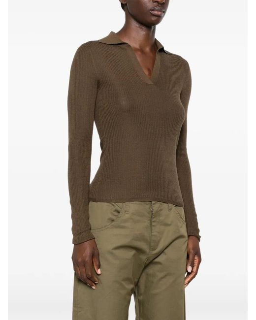 Max Mara Brown Gergo Top