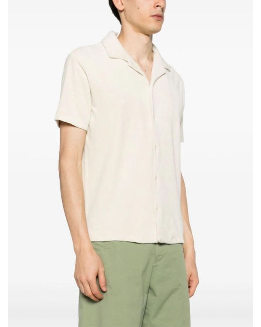 Altea White `Harvey Camp` Short Sleeve Shirt for men